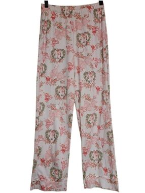 LoveShackFancy x Roller Rabbit Merry Monkey Beaux Pajama Pants Small Pima Cotton